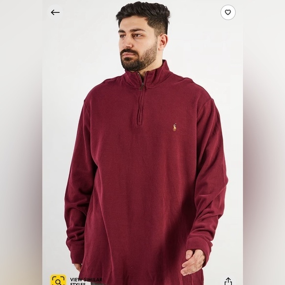 Polo by Ralph Lauren
Men Half,Zip Pullover Sweatshirt, Classic Red XL - Picture 1 of 11